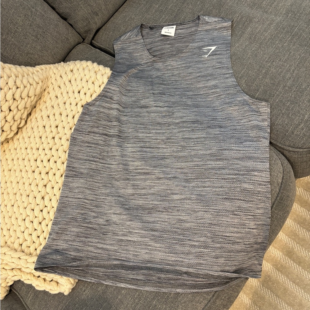 Gray Sleeveless Athletic Top